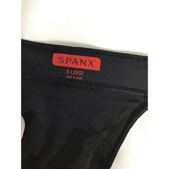 Spanx Women Racerback Sport Bra Sz. XL Black NWT Adjustable Sides Gymwear - Picture 7 of 9